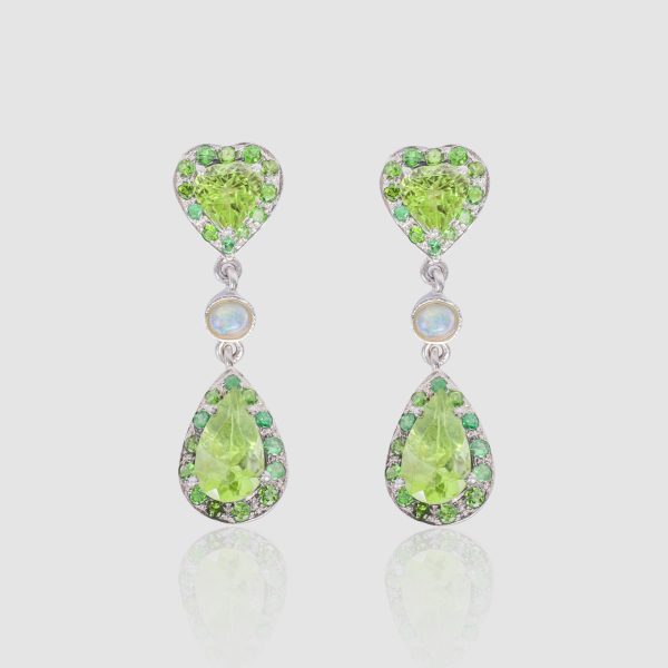 9.199 gms <br> Natural Peridot, Opal & Garnet <br> SKU: AGM-J011